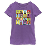 Girl's Marvel Spider - Man Beyond Amazing SPIDEY FIGURE SQUARES T-Shirt - POPvault