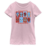 Girl's Marvel Spider - Man Beyond Amazing SPIDEY SQUARES BEYOND T-Shirt - POPvault