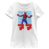 Girl's Marvel Spider - Man Beyond Amazing VINTAGE 77 SPIDEY T-Shirt - POPvault