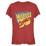 Junior's Marvel 3D LOGO T-Shirt - POPvault