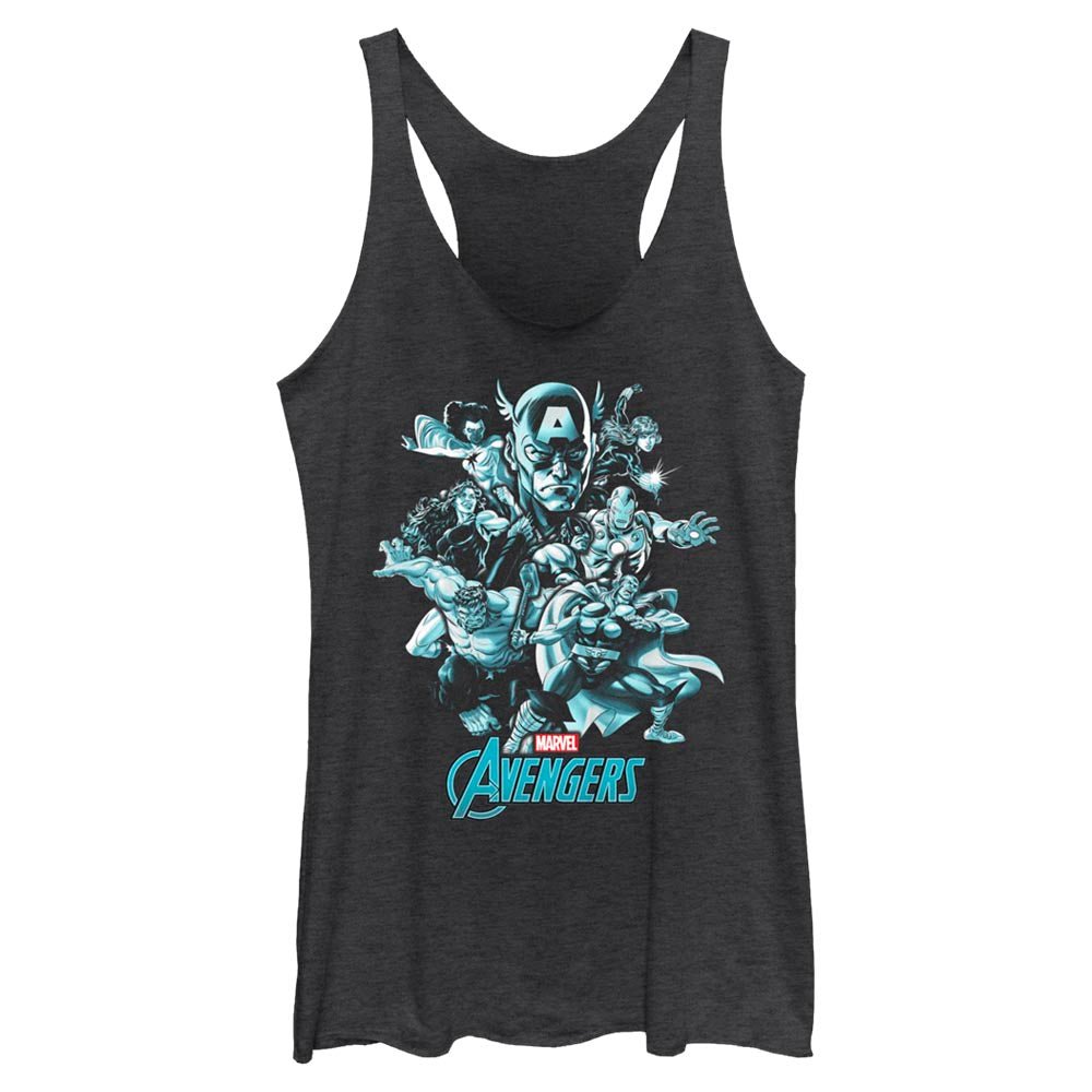 Junior's Marvel Avengers Classic Avengers Groupshot Tank Top - POPvault
