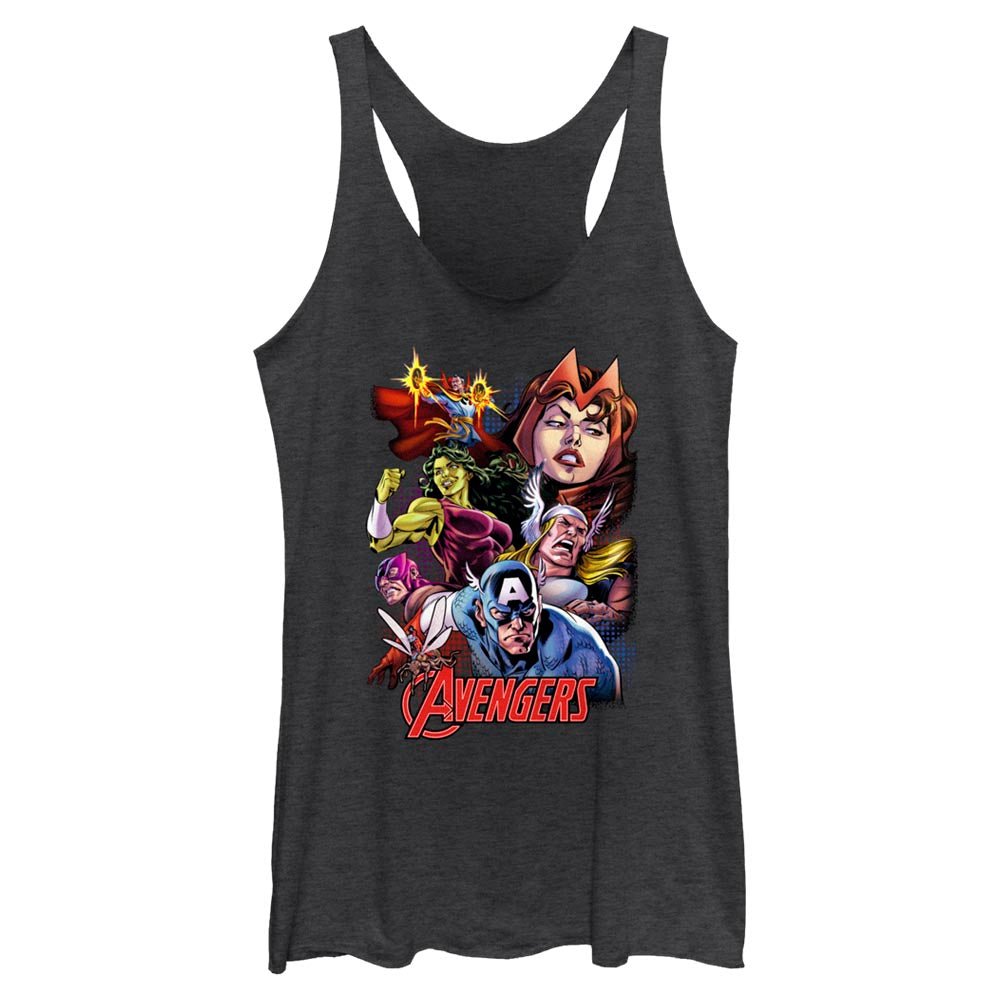 Junior's Marvel Avengers Classic Group Collage Tank Top - POPvault