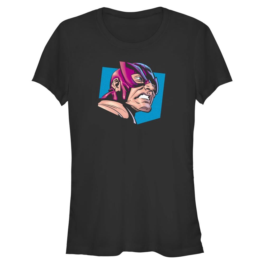 Junior's Marvel Avengers Classic Hawkeye CoseUp T-Shirt - POPvault