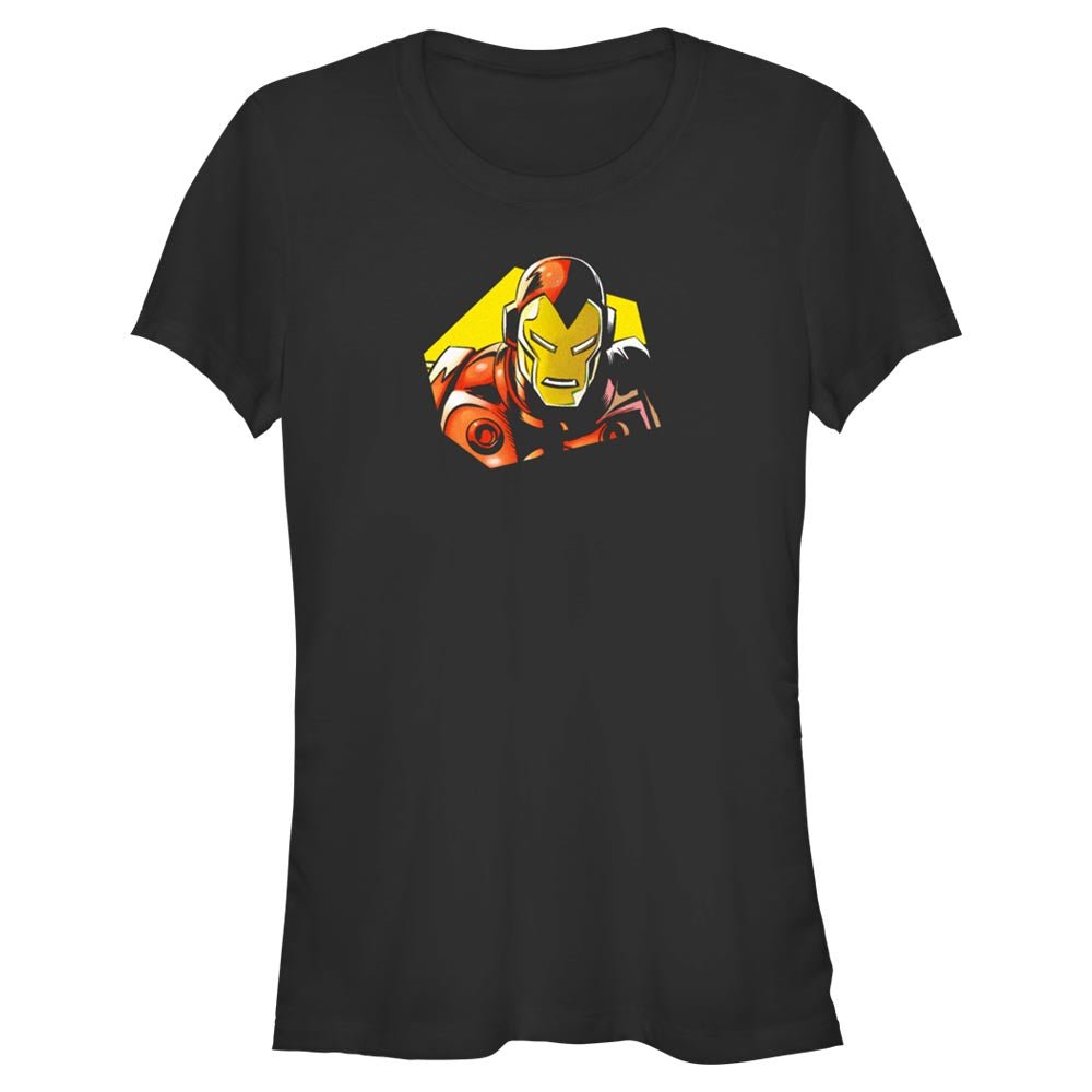 Junior's Marvel Avengers Classic Ironman CloseUp T-Shirt - POPvault