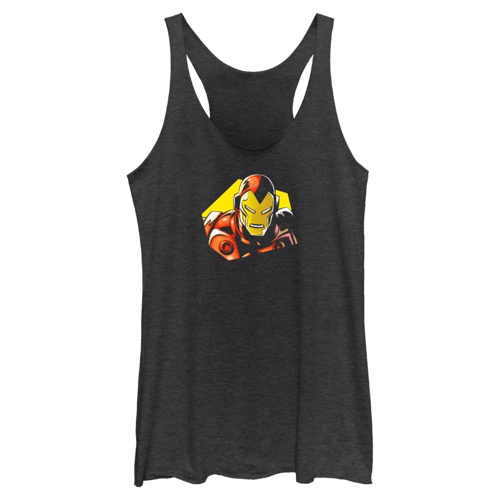 Junior's Marvel Avengers Classic Ironman CloseUp Tank Top - POPvault