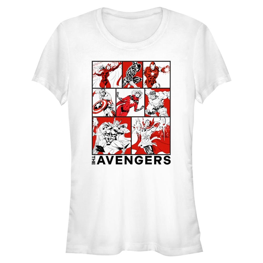 Junior's Marvel Avengers Classic The Avengers BoxUp T-Shirt - POPvault