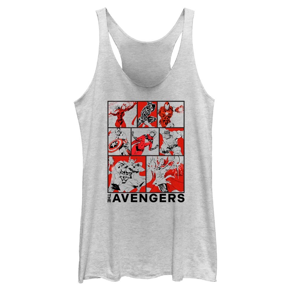 Junior's Marvel Avengers Classic The Avengers BoxUp Tank Top - POPvault