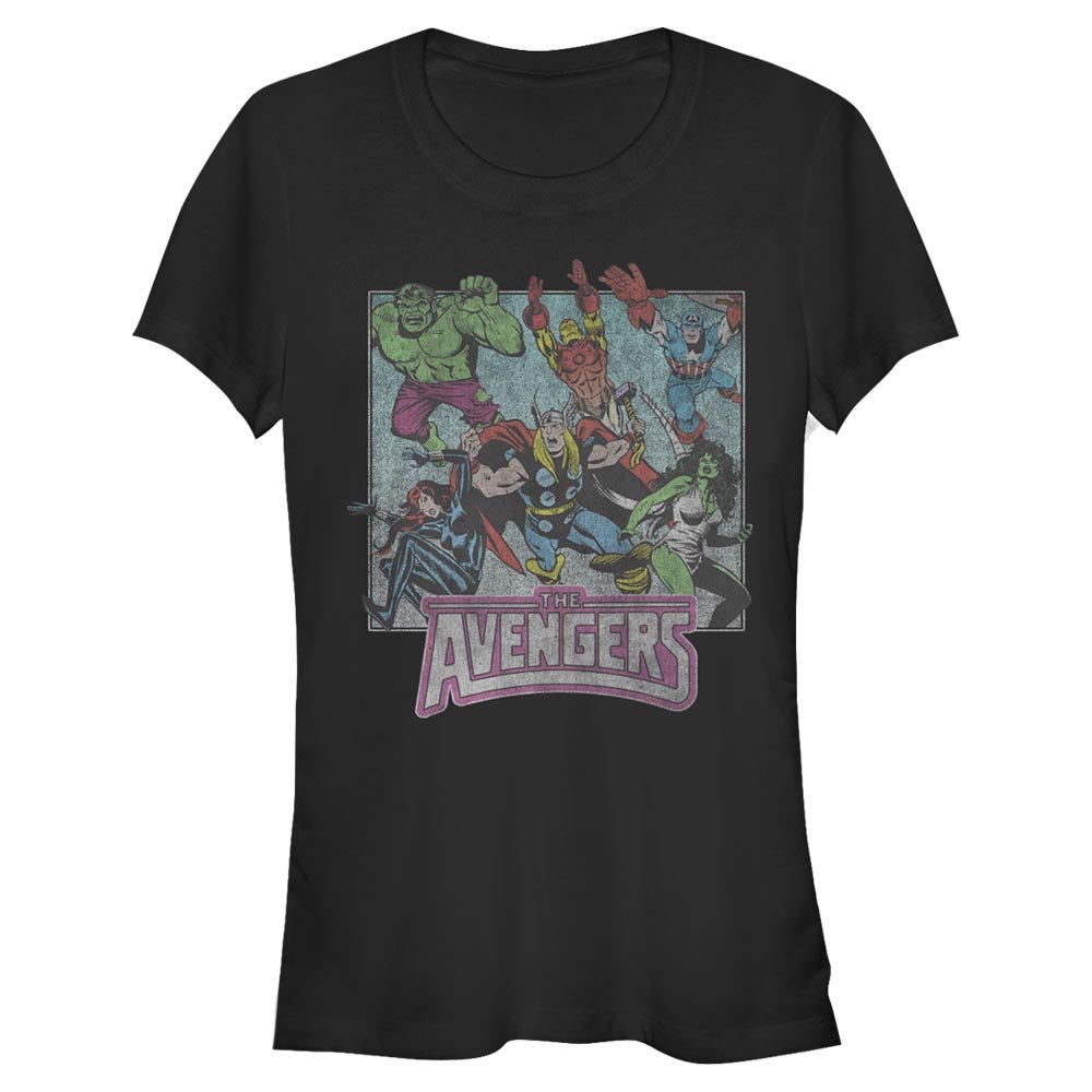 Junior's Marvel Avengers Squared T-Shirt - POPvault
