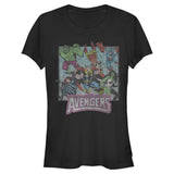 Junior's Marvel Avengers Squared T-Shirt - POPvault