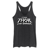 Junior's Marvel Black Logo Tank Top - POPvault