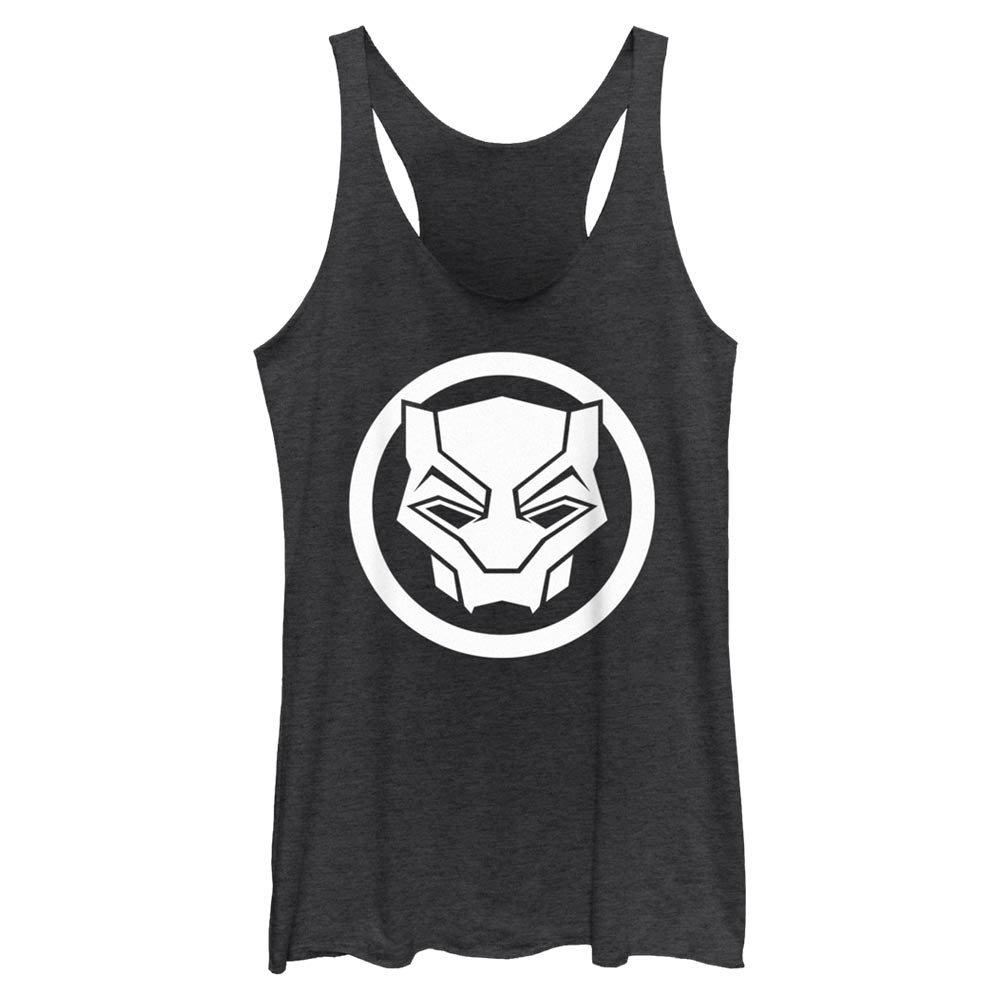 Junior's Marvel Black Panther Wakanda Forever Black Panther Sigil Clear Tank Top - POPvault
