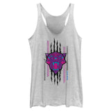 Junior's Marvel Black Panther Wakanda Forever Panther Scratch Tank Top - POPvault
