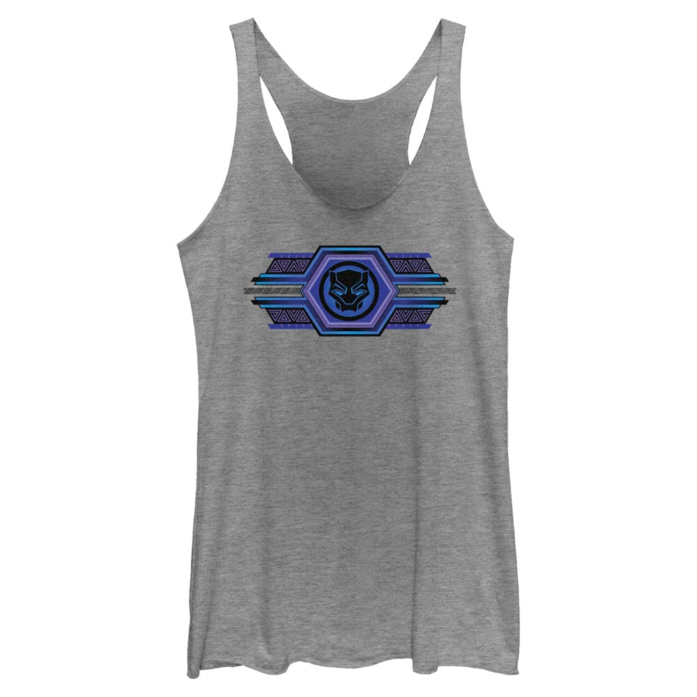 Junior's Marvel Black Panther Wakanda Forever Sigil Hexes Tank Top - POPvault