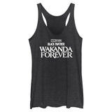 Junior's Marvel Black Panther Wakanda Forever Wakanda Forever Clear Tank Top - POPvault