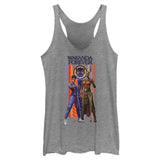 Junior's Marvel Black Panther Wakanda Forever Wakanda Forever Duo Banner Tank Top - POPvault