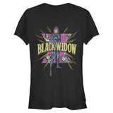 Junior's Marvel BLACK WIDOW SYMBOL T-Shirt - POPvault