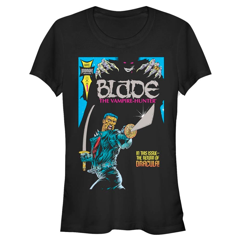 Junior's Marvel Blade Cover T-Shirt - POPvault