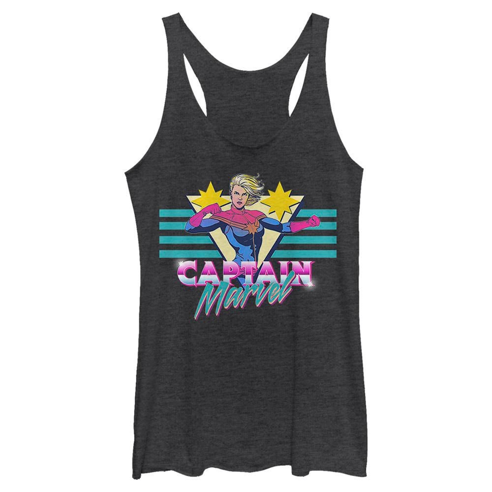 Junior's Marvel Cap Mar Wave Tank Top - POPvault