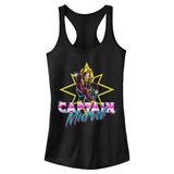 Junior's Marvel Captain Neon M Tank Top - POPvault