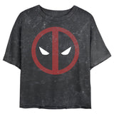 Junior's Marvel DeadPool StraightAway Mineral Wash Crop Top - POPvault