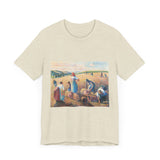Masters of Art Camille Pissarro The Gleaners Unisex Jersey Short Sleeve T-Shirt - POPvault
