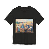 Masters of Art Camille Pissarro The Gleaners Unisex Jersey Short Sleeve T-Shirt - POPvault