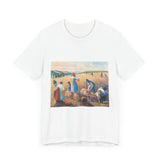 Masters of Art Camille Pissarro The Gleaners Unisex Jersey Short Sleeve T-Shirt - POPvault