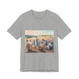 Masters of Art Camille Pissarro The Gleaners Unisex Jersey Short Sleeve T-Shirt - POPvault
