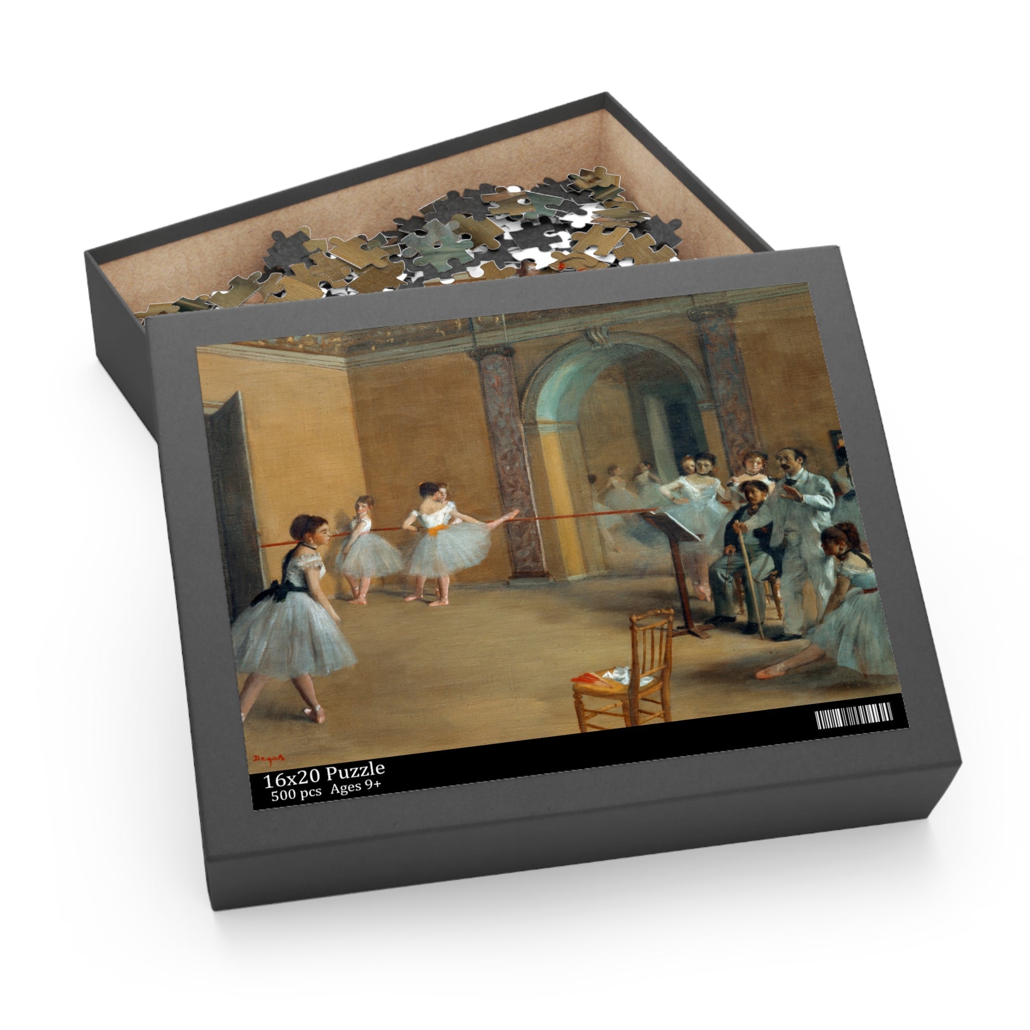 Masters of Art Dance Foyer at the Opera on the rue Le Peletier by Edgar Degas Jigsaw Puzzle (120, 252, 500 - Piece) - POPvault