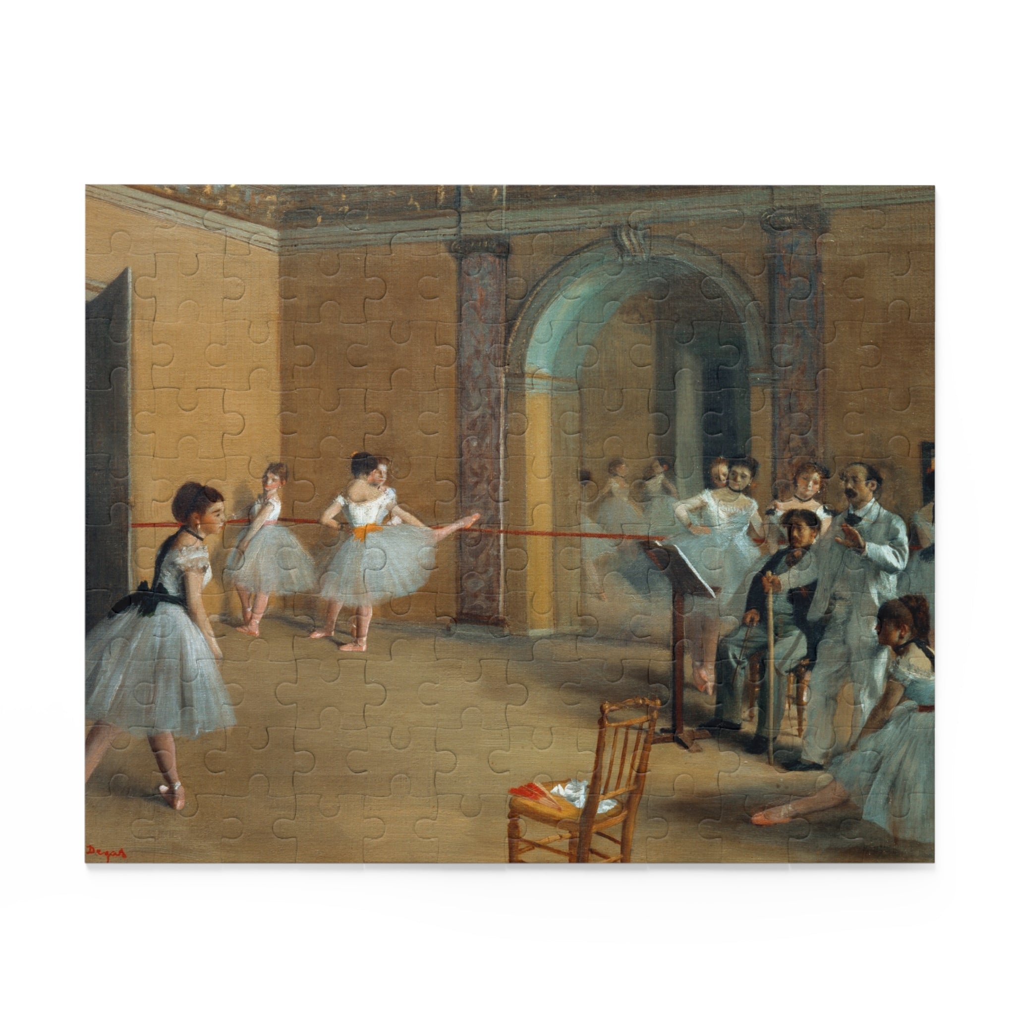 Masters of Art Dance Foyer at the Opera on the rue Le Peletier by Edgar Degas Jigsaw Puzzle (120, 252, 500 - Piece) - POPvault