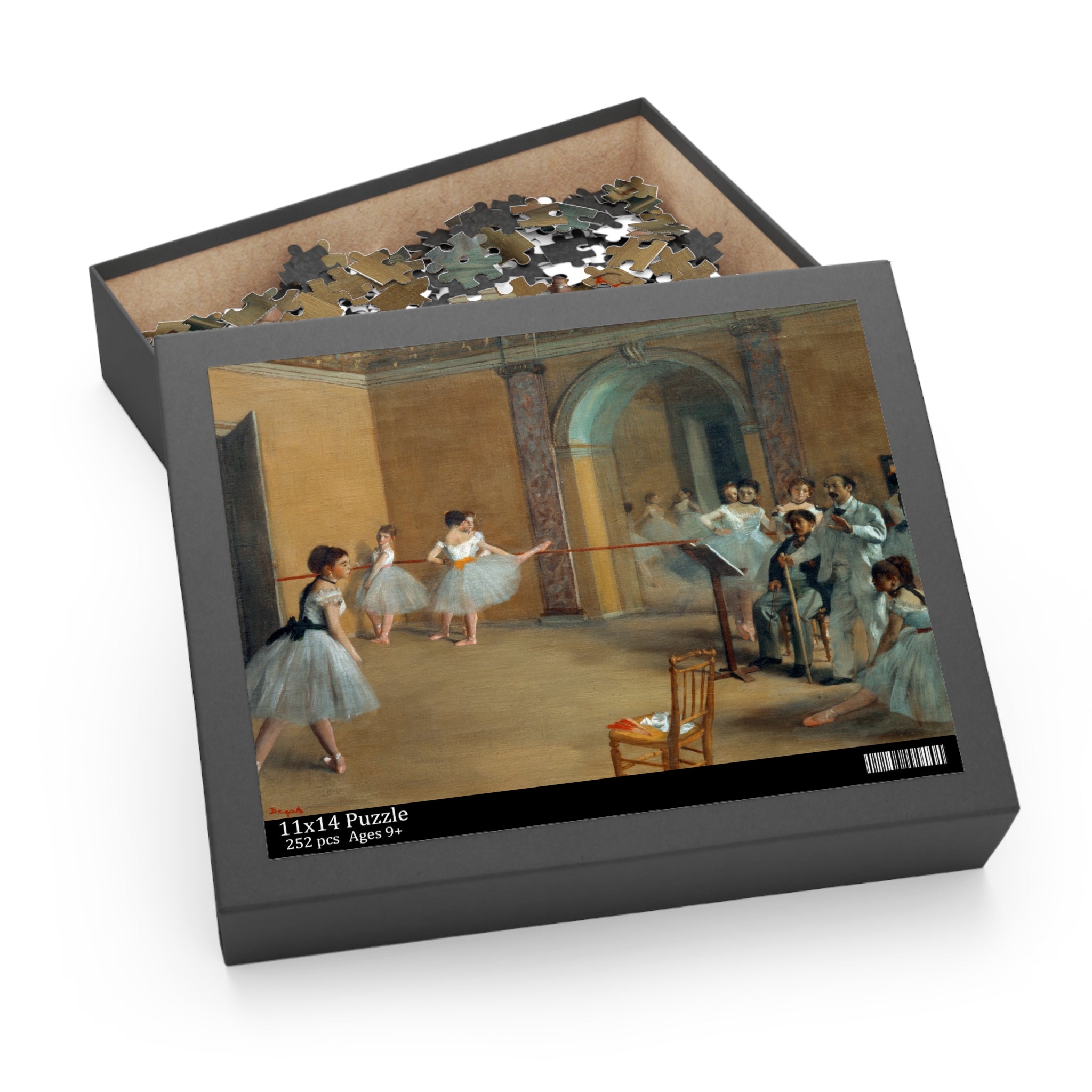 Masters of Art Dance Foyer at the Opera on the rue Le Peletier by Edgar Degas Jigsaw Puzzle (120, 252, 500 - Piece) - POPvault