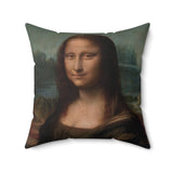 Masters of Art Leonardo da Vinci Mona Lisa del Giocondo Square Indoor Accent Pillow - POPvault