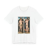 Masters of Art Lucas Cranach's Adam and Eve Unisex Jersey Short Sleeve T-Shirt - POPvault