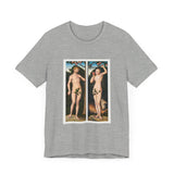 Masters of Art Lucas Cranach's Adam and Eve Unisex Jersey Short Sleeve T-Shirt - POPvault
