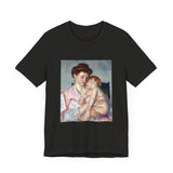 Masters of Art Mary Cassatt Sleepy Baby Unisex Jersey Short Sleeve T-Shirt - POPvault