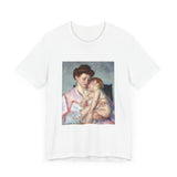 Masters of Art Mary Cassatt Sleepy Baby Unisex Jersey Short Sleeve T-Shirt - POPvault