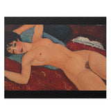 Masters of Art Nu Couche' by Amedeo Modigliani Jigsaw Puzzle (120, 252, 500 - Piece) - POPvault