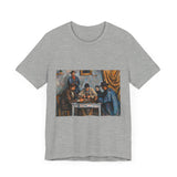 Masters of Art Paul Cézanne The Card Players Unisex Jersey Short Sleeve T-Shirt - POPvault