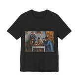 Masters of Art Paul Cézanne The Card Players Unisex Jersey Short Sleeve T-Shirt - POPvault