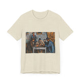 Masters of Art Paul Cézanne The Card Players Unisex Jersey Short Sleeve T-Shirt - POPvault