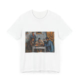 Masters of Art Paul Cézanne The Card Players Unisex Jersey Short Sleeve T-Shirt - POPvault
