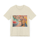 Masters of Art Paul Signac Portrait of Felix Feneon Unisex Jersey Short Sleeve T-Shirt - POPvault