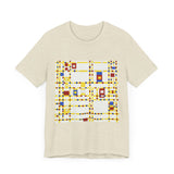 Masters of Art Piet Mondrian's Broadway Boogie Woogie Unisex Jersey Short Sleeve T-Shirt - POPvault