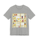 Masters of Art Piet Mondrian's Broadway Boogie Woogie Unisex Jersey Short Sleeve T-Shirt - POPvault