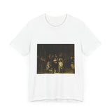 Masters of Art Rembrandt van Rijn's The Nightwatch Unisex Jersey Short Sleeve T-Shirt - POPvault