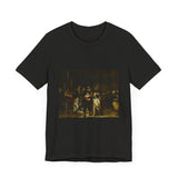 Masters of Art Rembrandt van Rijn's The Nightwatch Unisex Jersey Short Sleeve T-Shirt - POPvault
