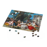 Masters of Art The Bird Catchers by Francois Boucher Jigsaw Puzzle (120, 252, 500 - Piece) - POPvault