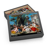 Masters of Art The Bird Catchers by Francois Boucher Jigsaw Puzzle (120, 252, 500 - Piece) - POPvault