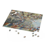 Masters of Art The Rue Montorgueil in Paris by Claude Monet Jigsaw Puzzle (120, 252, 500 - Piece) - POPvault