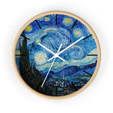 Masters of Art Van Gogh Starry Night Premium Wall Clock - POPvault
